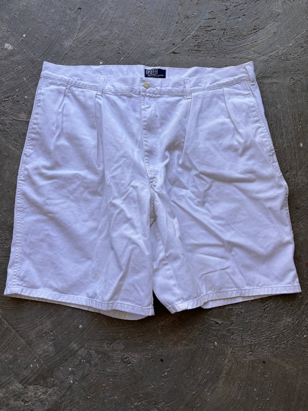 Vtg 90s RL Ralph Lauren POLO Pleated Chino Shorts Twill Men’s Sz 38 Made In USA